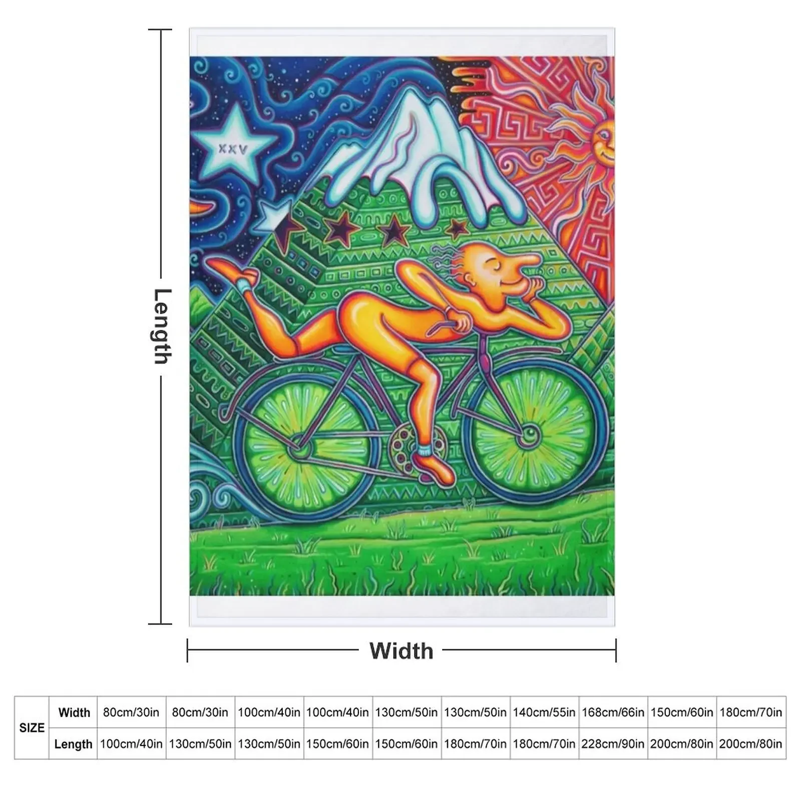 Bicycle Day Throw Blanket Sofa valentine gift ideas cosplay anime Summer Beddings Blankets