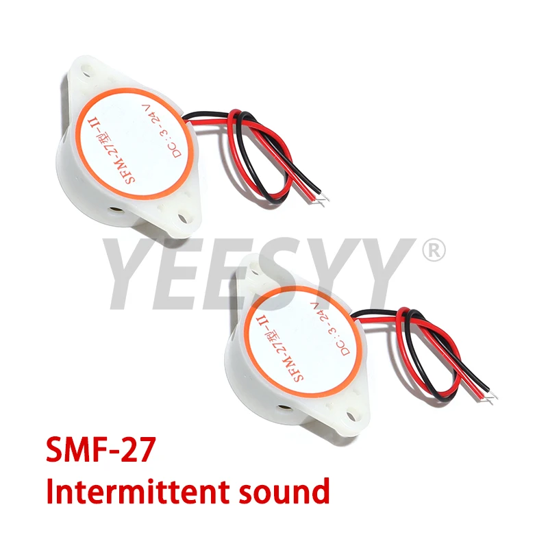 2pcs 4pcs 3-24V Intermittent Beep High-decibel DC 3-24V 12V Buzzer SFM-27 Active Buzzer Beep Alarm 95DB 3015, for Arduino