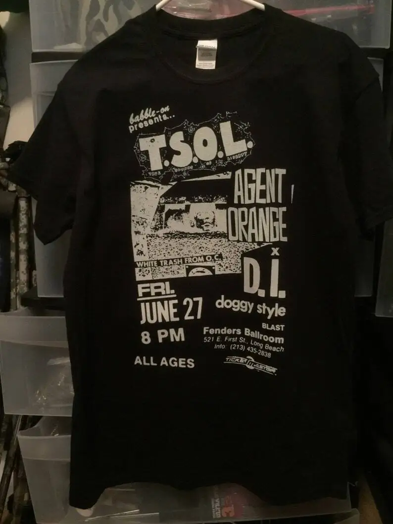 

Old Punk Rock Concert Flyer TSOL T-shirt, retro t-shirt, gift for fan