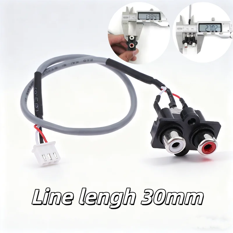 2025 NEW Professional Audio Interface Cable 30CM, to 3-Pin Socket with Shielded Signal, Hi-Fi Extension for Amplifier Systems