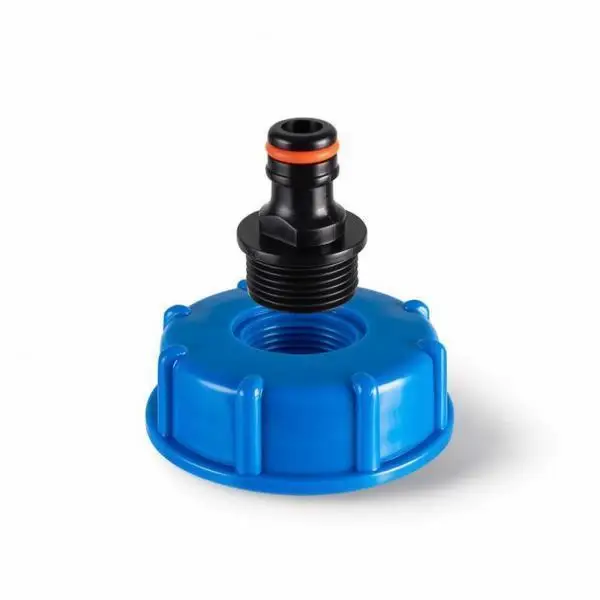 Water Tank Refill Connector with Threaded Lid and Gasket Quick Coupling for Camping Trailer Boat Docks