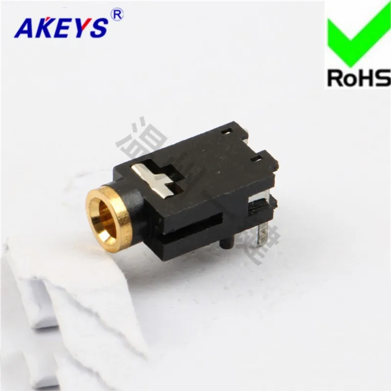 10 pcs PJ-318 PIN 3.5 Headphone socket 3.5 Aperture 3 feet 2 fixed foot headphone seat power socket