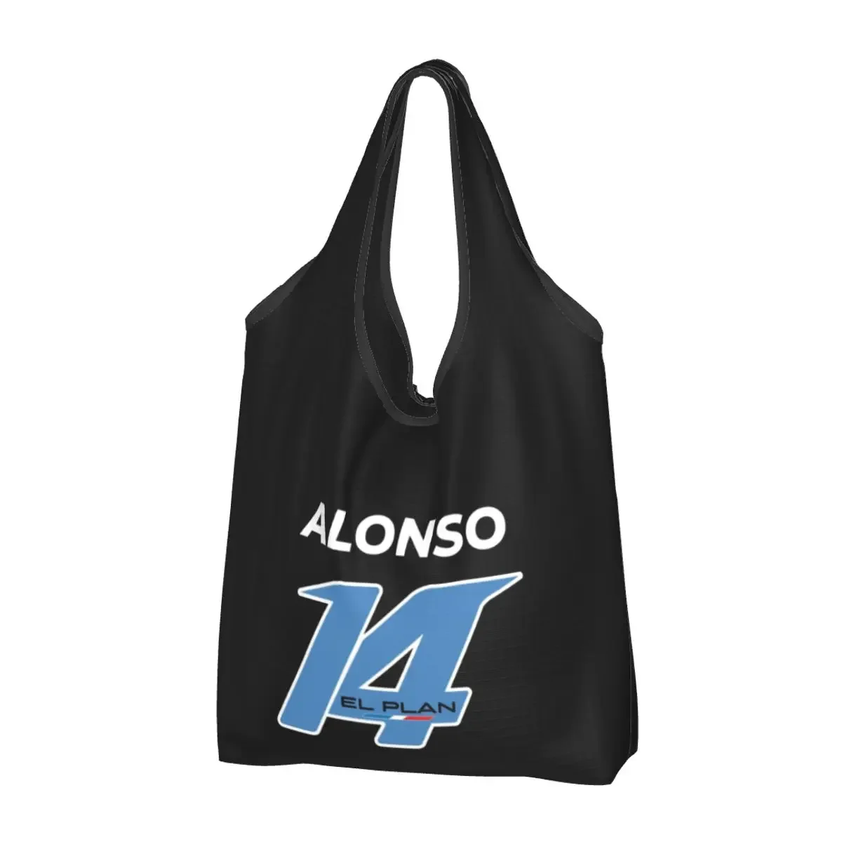 Alonso 14 Motorcycle Groceries Shopping Bag Kawaii Shopper Shoulder Tote Bags  Capacity Portable Fernando Sports Car Handbag