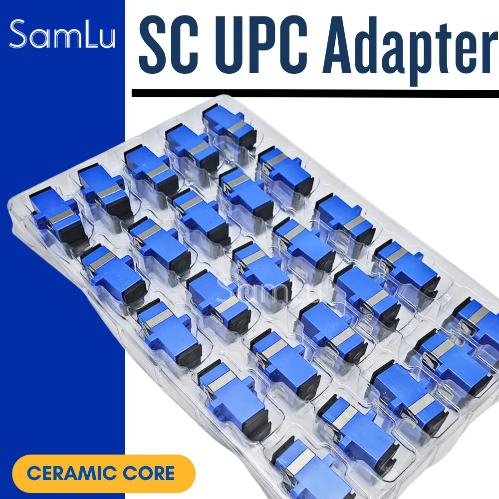 SC UPC Fiber Optic Connector Adapter SC/UPC SM Flange Single-mode Simplex SC-SC UPC Coupler conector fibra optica муфта