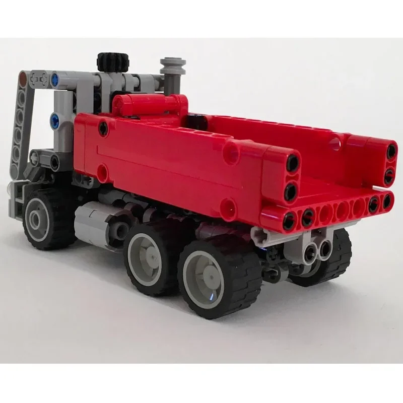 Building Block Model MOC-277462 Small Cargo Transport Flatbed Trailer 247 Parts Creative Custom Birthday Christmas Toy Gift
