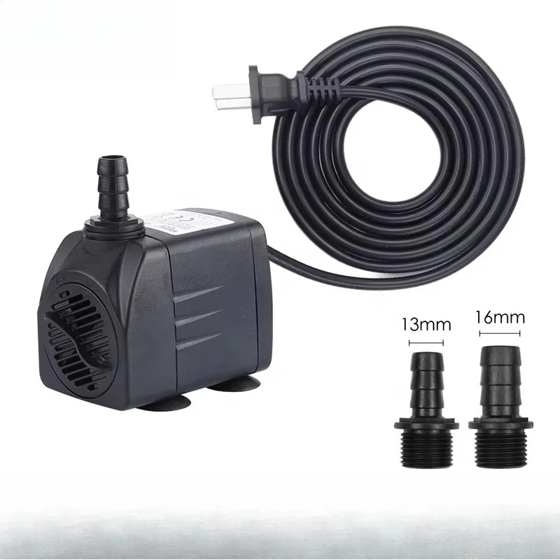 

Submersible pump for aquarium hydroponic fountain fish tank