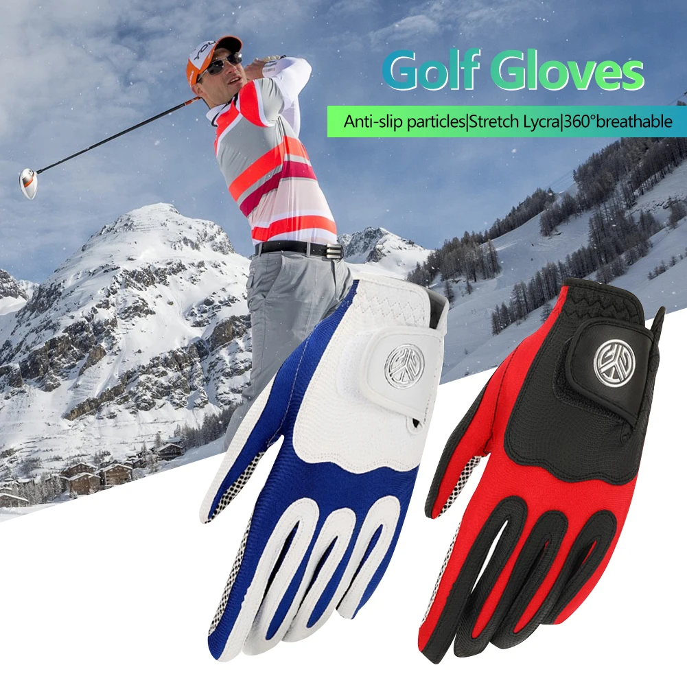 

1 Pc Men's Golf Glove Left Hand Right Hand Lycra Soft Fiber Breathable Golf Gloves Men Slip-Resistant Golf Gloves