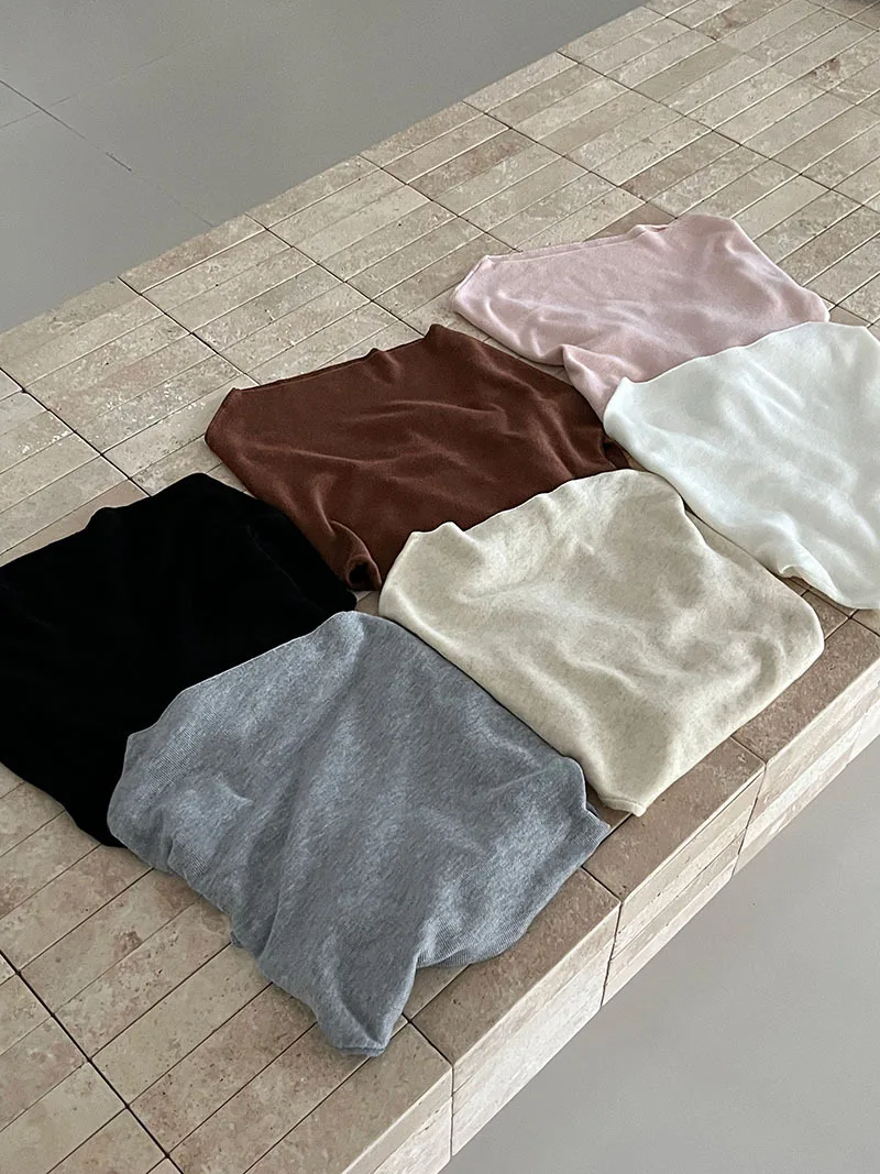 

Off-shoulder Knit Tops Waist-cinching Slim Fit Asymmetrical Shoulder Knitted Sweater Autumn Long Sleeve Tops For Women