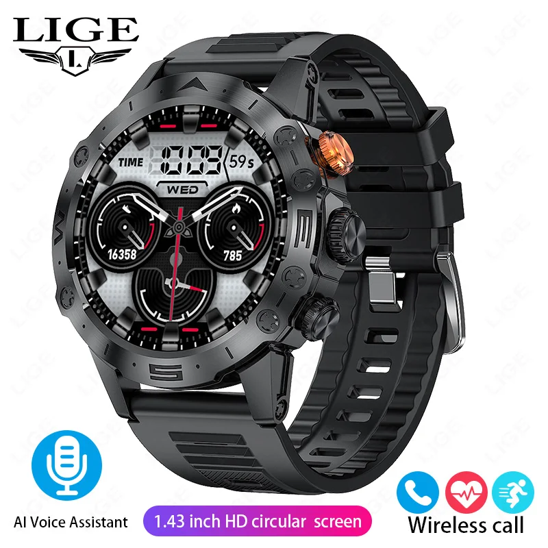 LIGE Smart Watch with 1.83-Inch Display