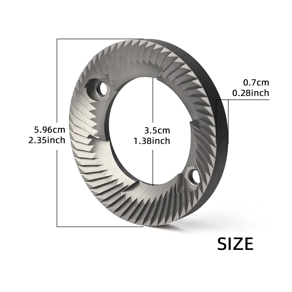 60mm Flat Burrs Compatible With Mazzer Super Jolly & DF64 Grinders Replacement Burrs Set for Espresso and Other Coffee Grinders