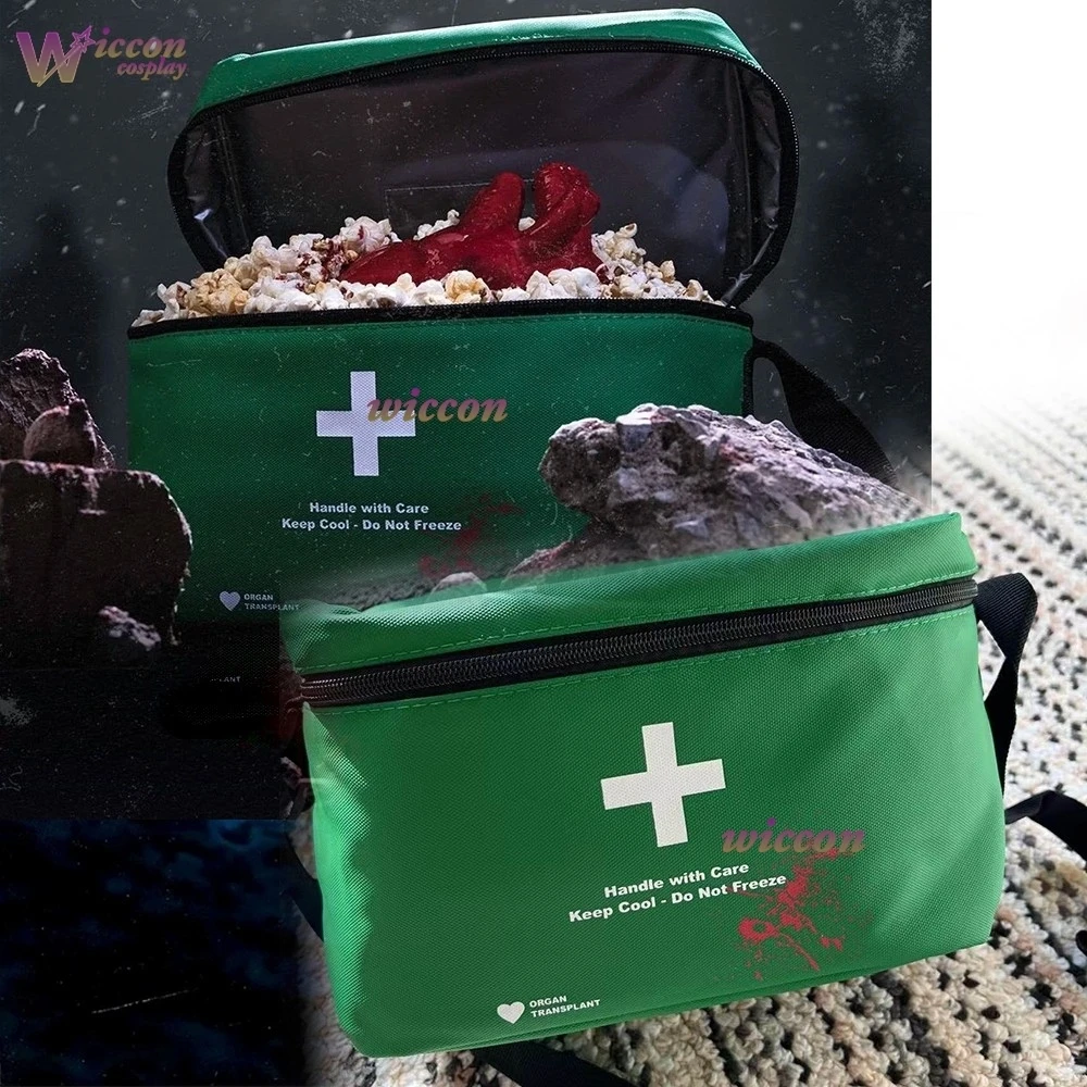 Cos C Resident Cos Evil Bryan Cosplay Costume First Aid Bag Green Lightfoot Medical Transport Emergency Storage Case Halloween