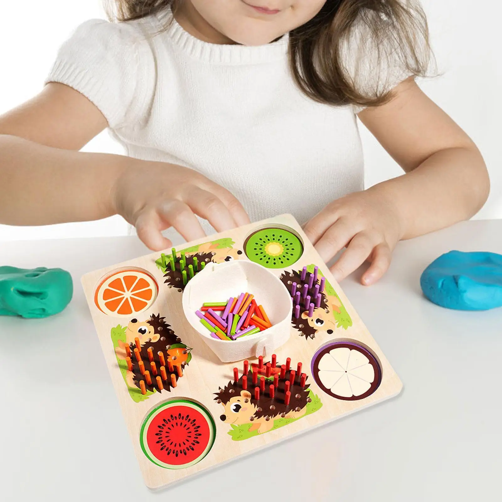 การเรียงลําดับสีของเล่นที่มีสีสัน Sticks สีเกมจับคู่พัฒนาการคณิตศาสตร์ของเล่นเพื่อการศึกษา Sensory ของเล่นสําหรับเด็กของขวัญเด็ก