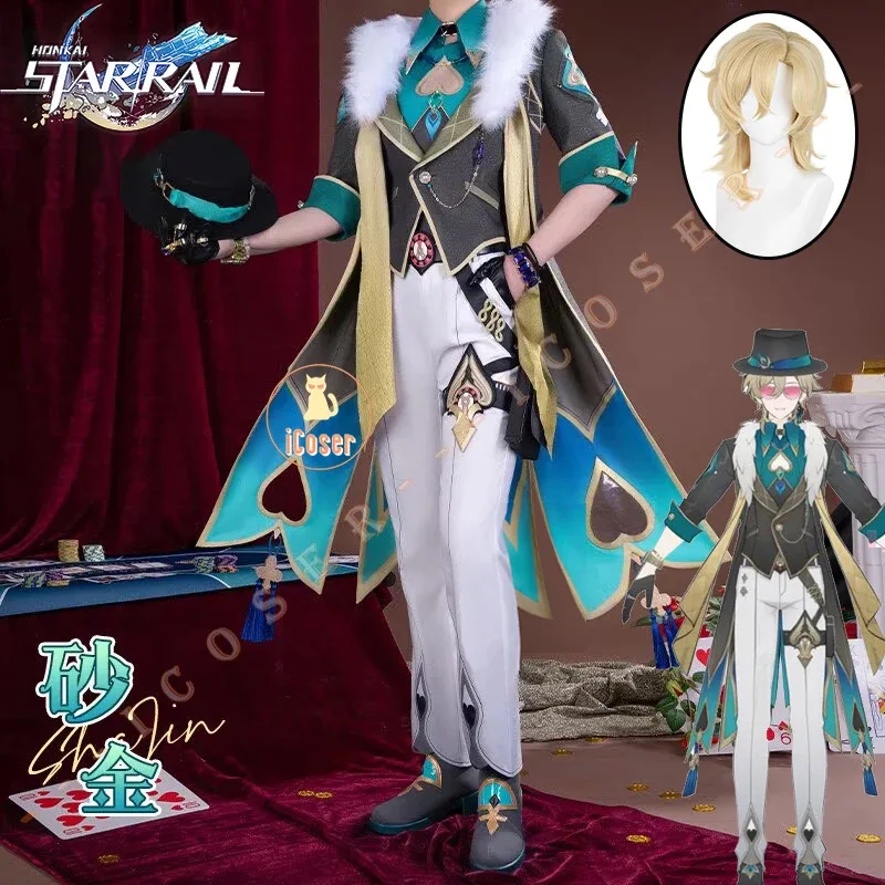 Honkai Star Rail Aventurina Cosplay disfraz peluca juego uniforme topacio colegas Interastral Peace Corporation Halloween hombres mujeres