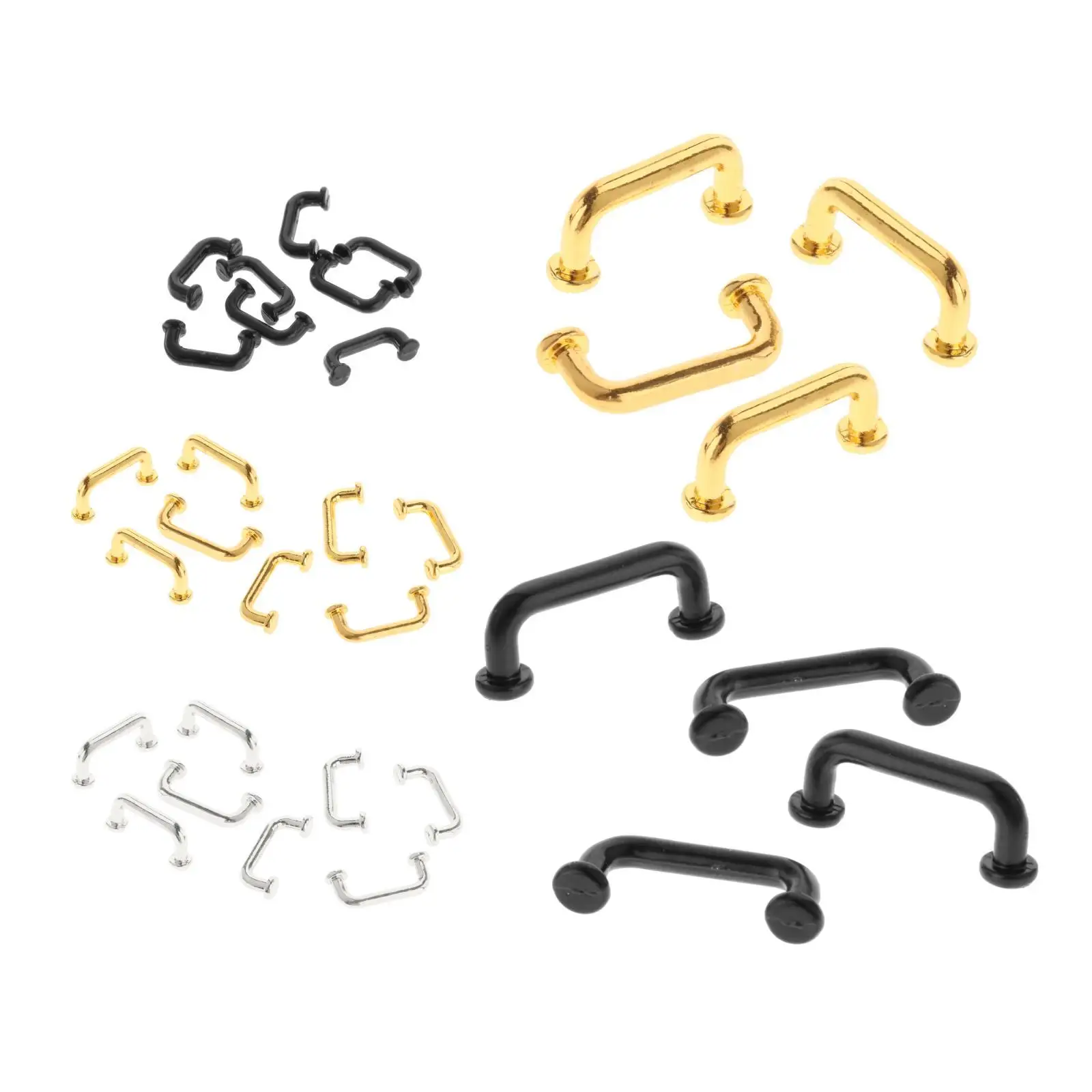 مجموعة مقابض أثاث بيت الدمى المصغرة للخزائن والأدراج #2