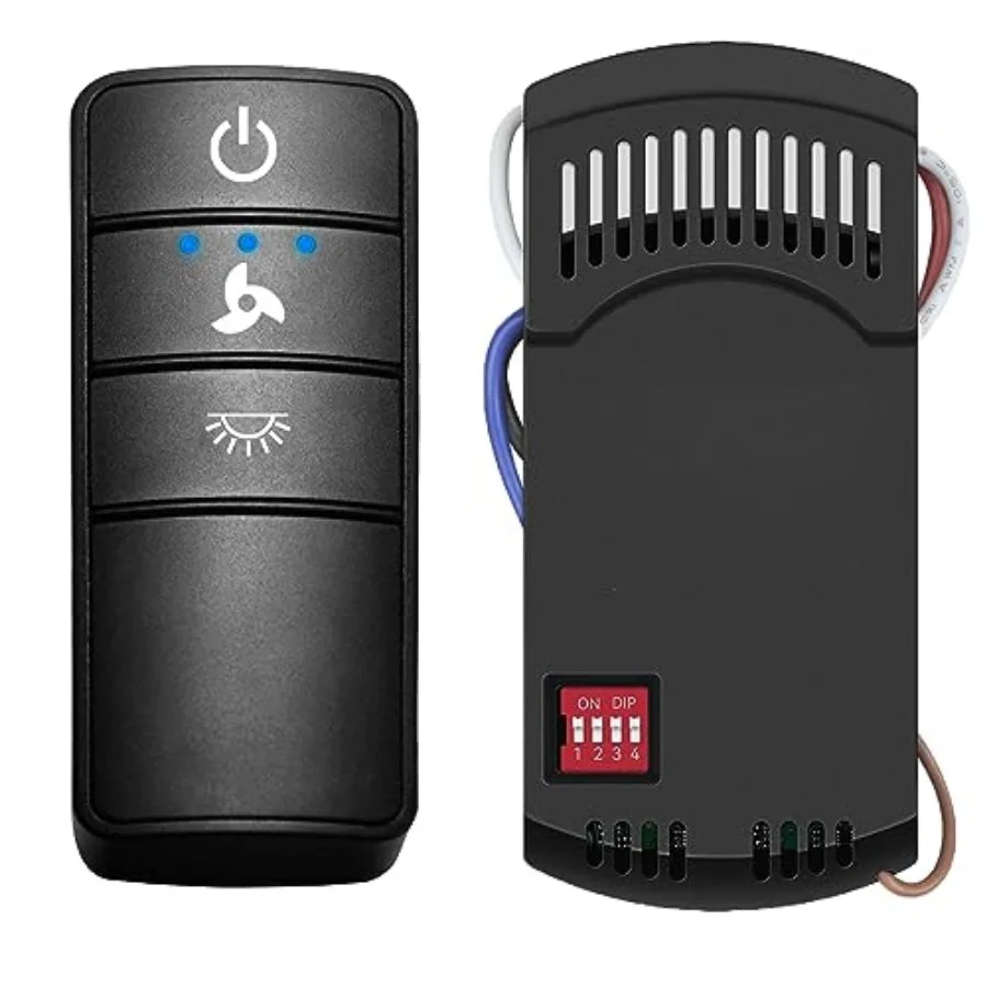 

Ceiling Fan Control Hampton Bay Fan Replacement for Hunter Harbor Breeze Home Decorators 3-Speed Light Dimming Time Delay KUJCE
