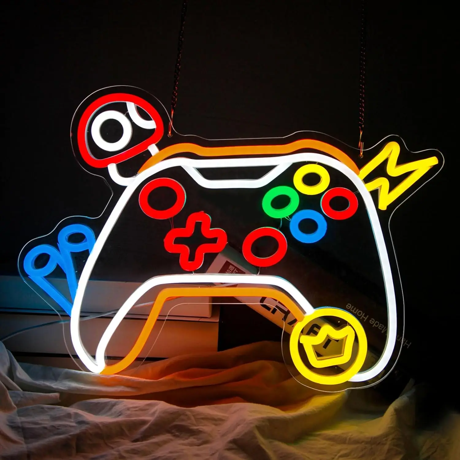 

Cool Neon Wall Sign Dimmable Gamer Neon Lights for Gaming Room Bedroom Shop Man Cave Decor Aesthetics Draw Birthday Gifts