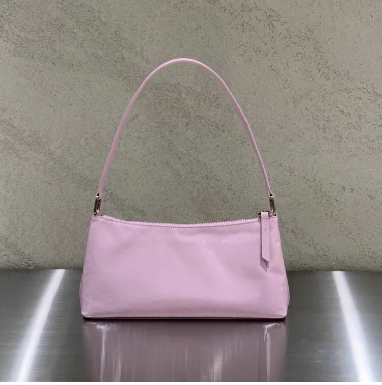 حقيبة يد نسائية ماركة Dearni Dongda Gate 2023 من جلد البقر المطوي اللامع حقيبة تحت الإبط كورية Sle لون نقي