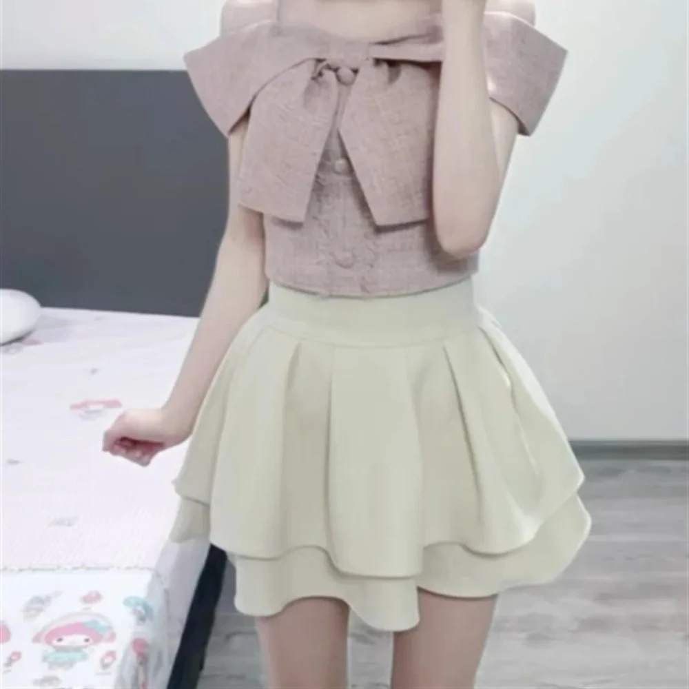 

Japan Office Lady Elegant Mujer Faldas New Sweet Temperament High Waist Skirt Irregular All-match Slim Simple Falda