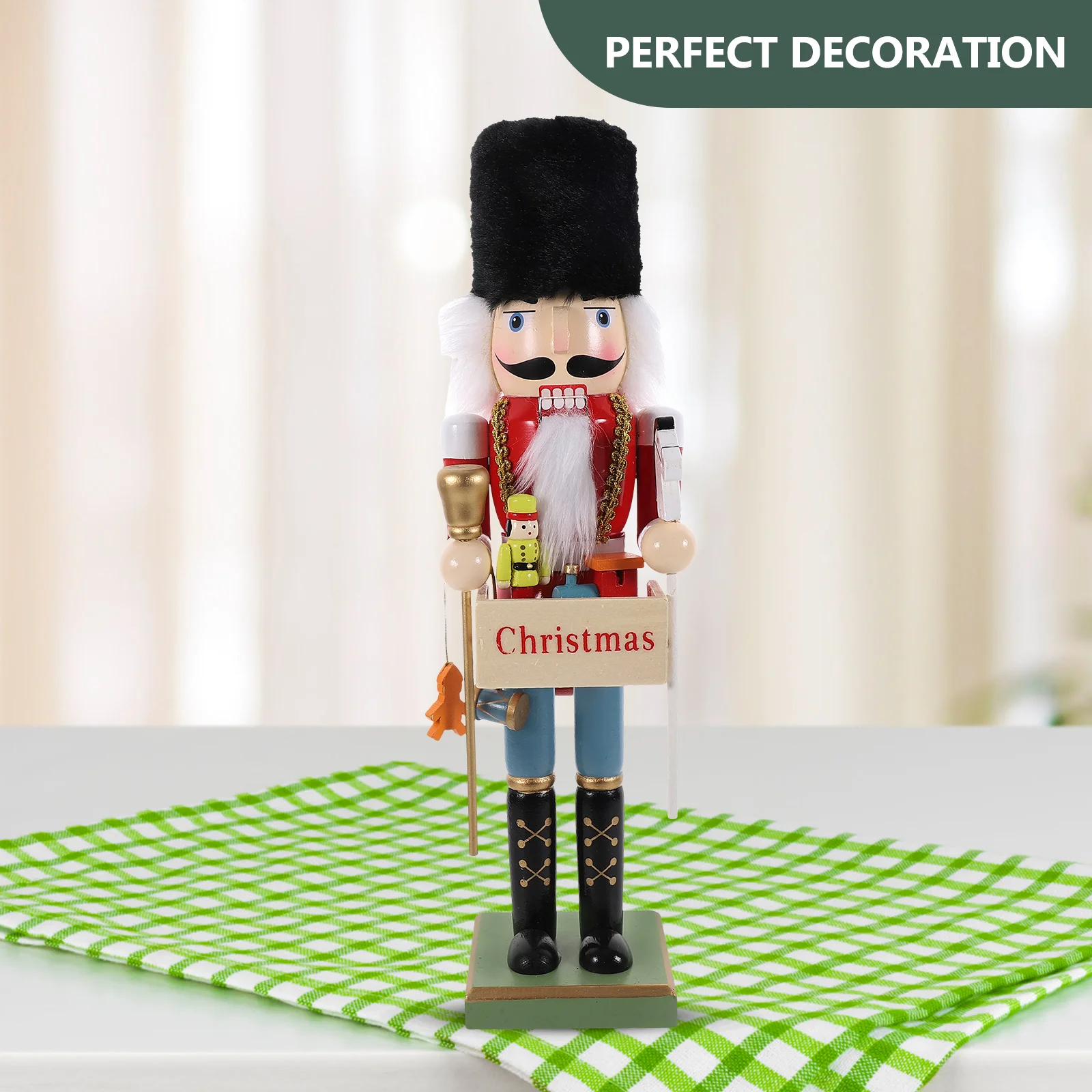 Nutcracker Soldier Ornament Christmas Decorations Toys Holiday Craft Chef Nutcrackers Figures Office Gift