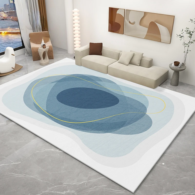 Modern Decorative Living Room Rugs Ins Light Luxury Style Bedroom Carpet Simple Sofa Coffee Tables Rug Bathroom Non-slip Carpets