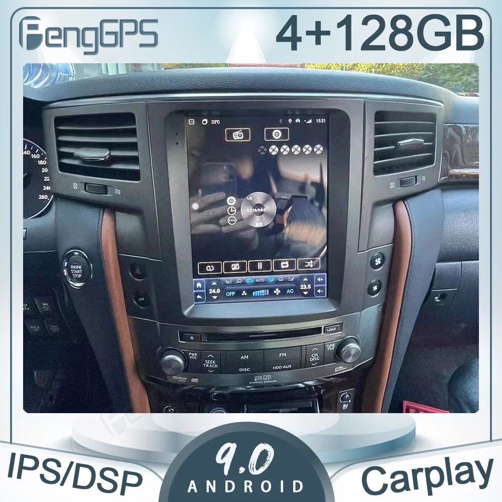 

12.3 Inch 8Core Android System Carplay 6+128GB For LEXUS LX570 GPS Navigation WIFI Auto Stereo Radio Multimedia Player Head Unit