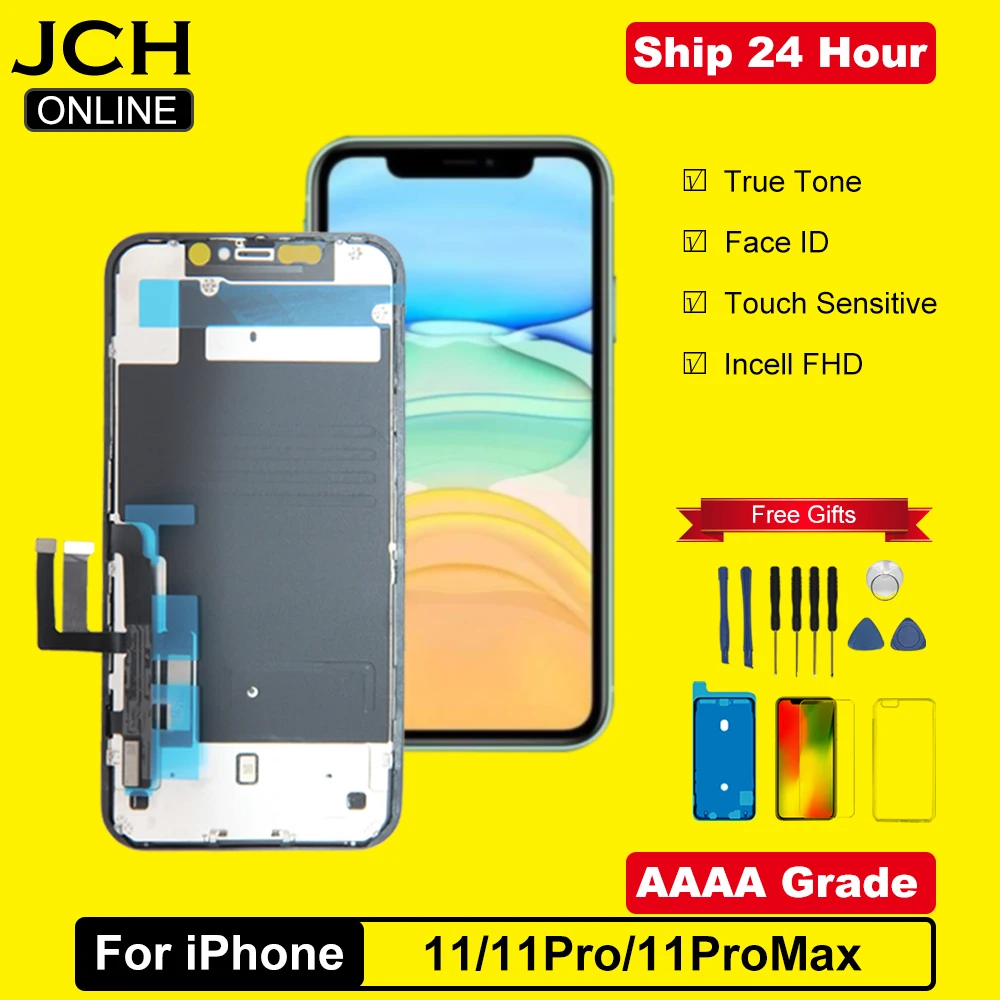 Wholesale AAA+++ Display for iPhone 11 11PRO 11 PRO MAX LCD Screen Touch Digitizer Assembly Incell Ecran Pantalla Face ID