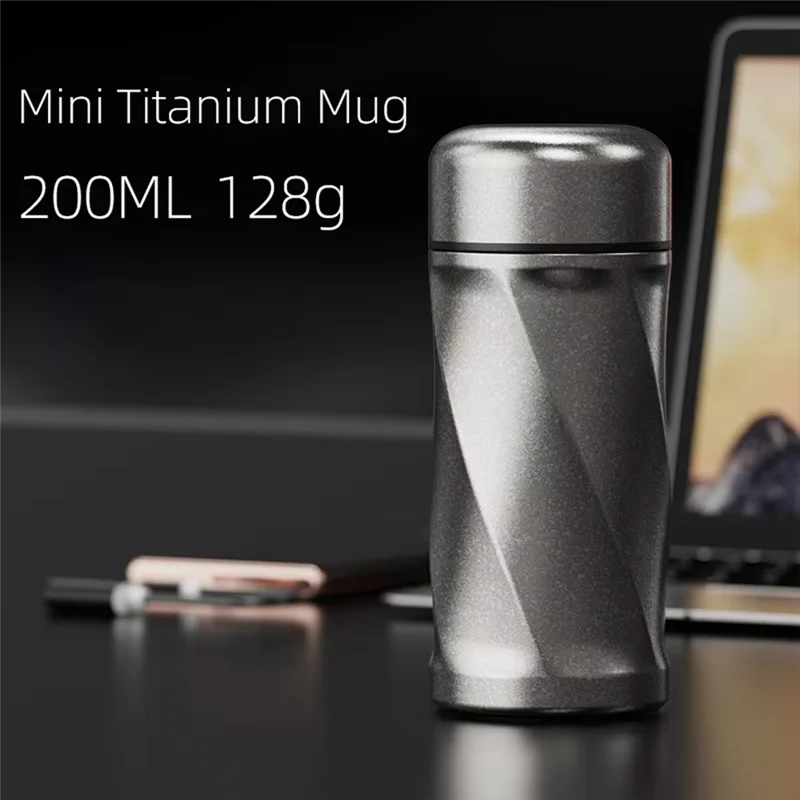

ABKO-Mini Pocket Titanium Mug Tumbler Separation Titane Flask Cup Bottle Coffee Vacuum Flask Cup