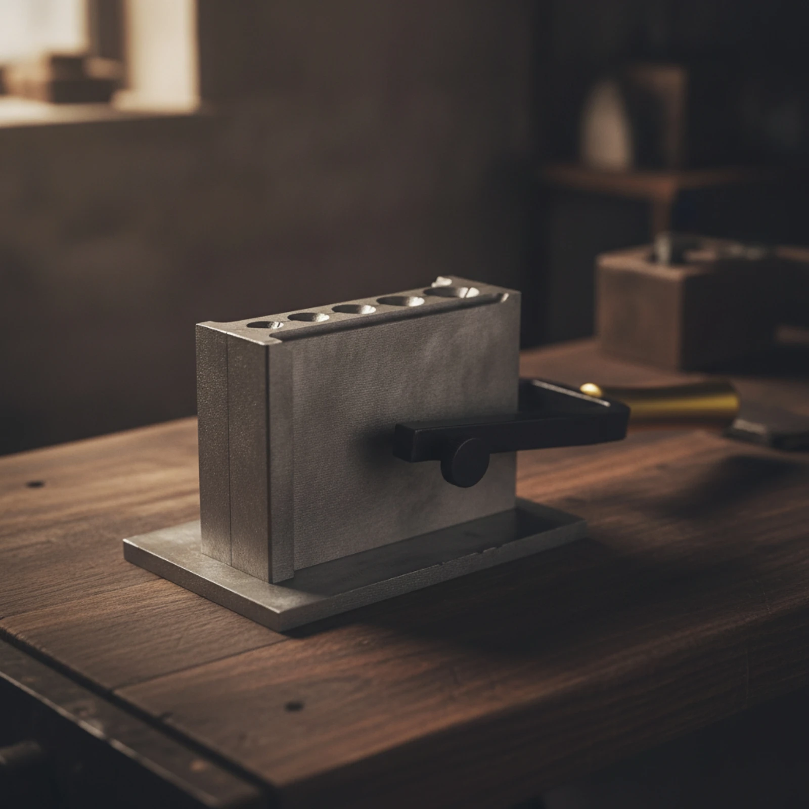 Oil-Groove Ingot Mold Heavy-Duty Ingot Mold with Clamping Bar for Jewelry Makers