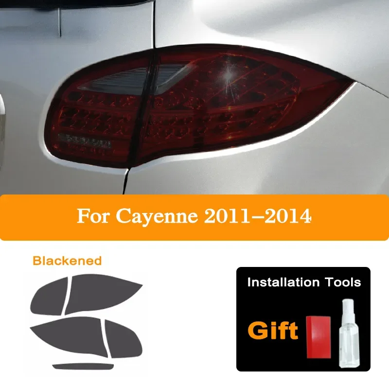 

For Porsche Cayenne 2019 2020 2011-On 958 Taillight Transparent TPU Sticker Accessories Car Headlight Tint Black Protective Film