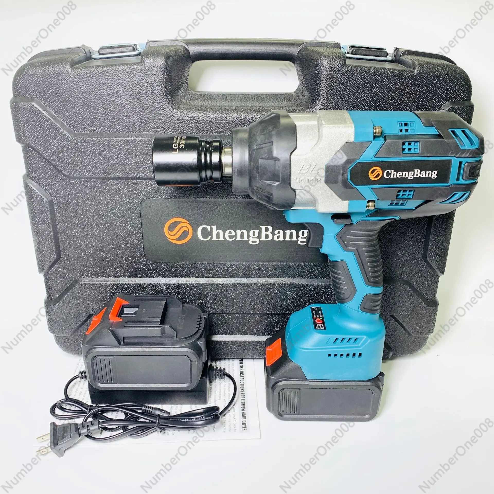 Source Factory, Foreign Trade Brushless Heavy-duty Lithium Battery Impact Wrench MTL06 3/4 Axis High Torque Electric Wrench