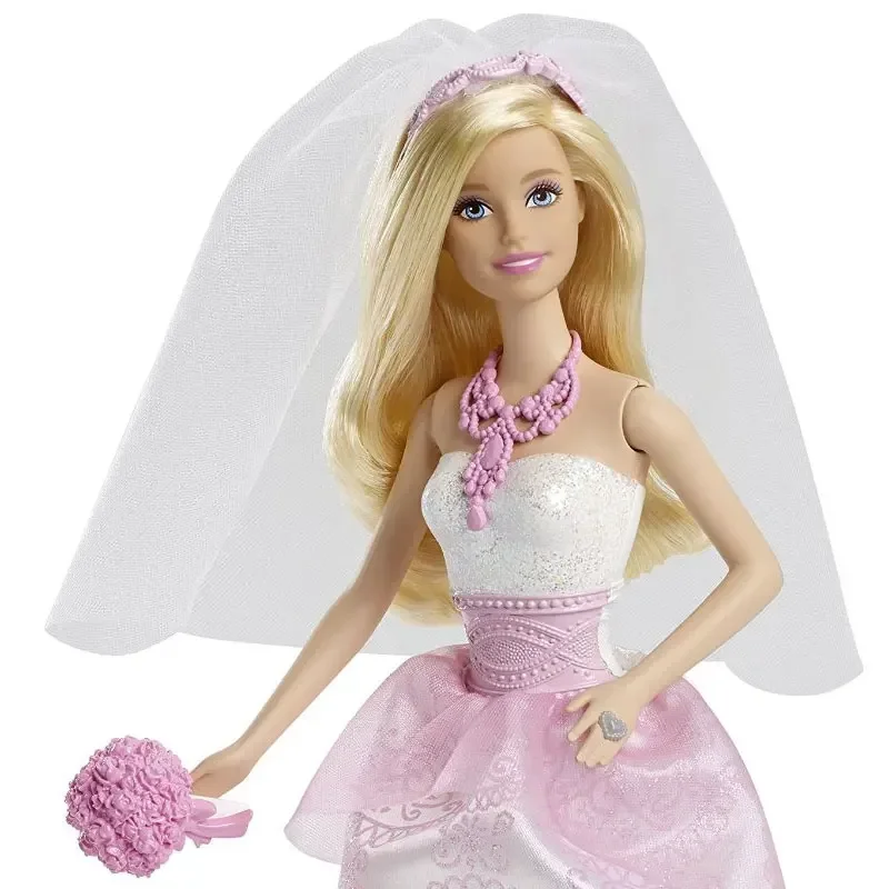 Original Mattel Barbie Bride Doll Wedding Princess Dolls for Girl Top Brand Birthday Christmas Gift for Kids Children Child Toys - view 4