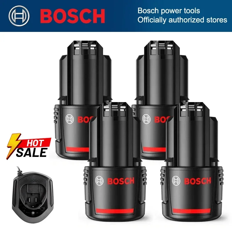Bosch 10,8 V 2000 mAh Lithium-Ionen-Akku, kompatibel mit BAT411 BAT411A BAT412 BAT412A BAT413 und Akkuladegerät