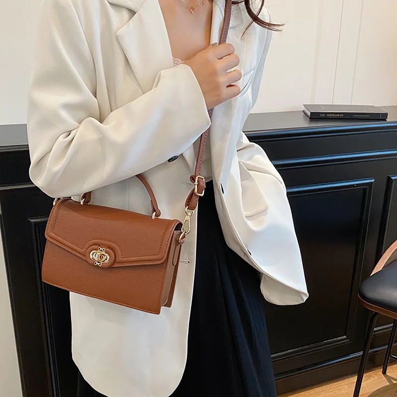 

​​2025 New Two-Tone Tote Bag​​ for Women Flip Cover Soft Leather Crossbody Bag Shoulder Purse Trendy Designer Inspired Handbag