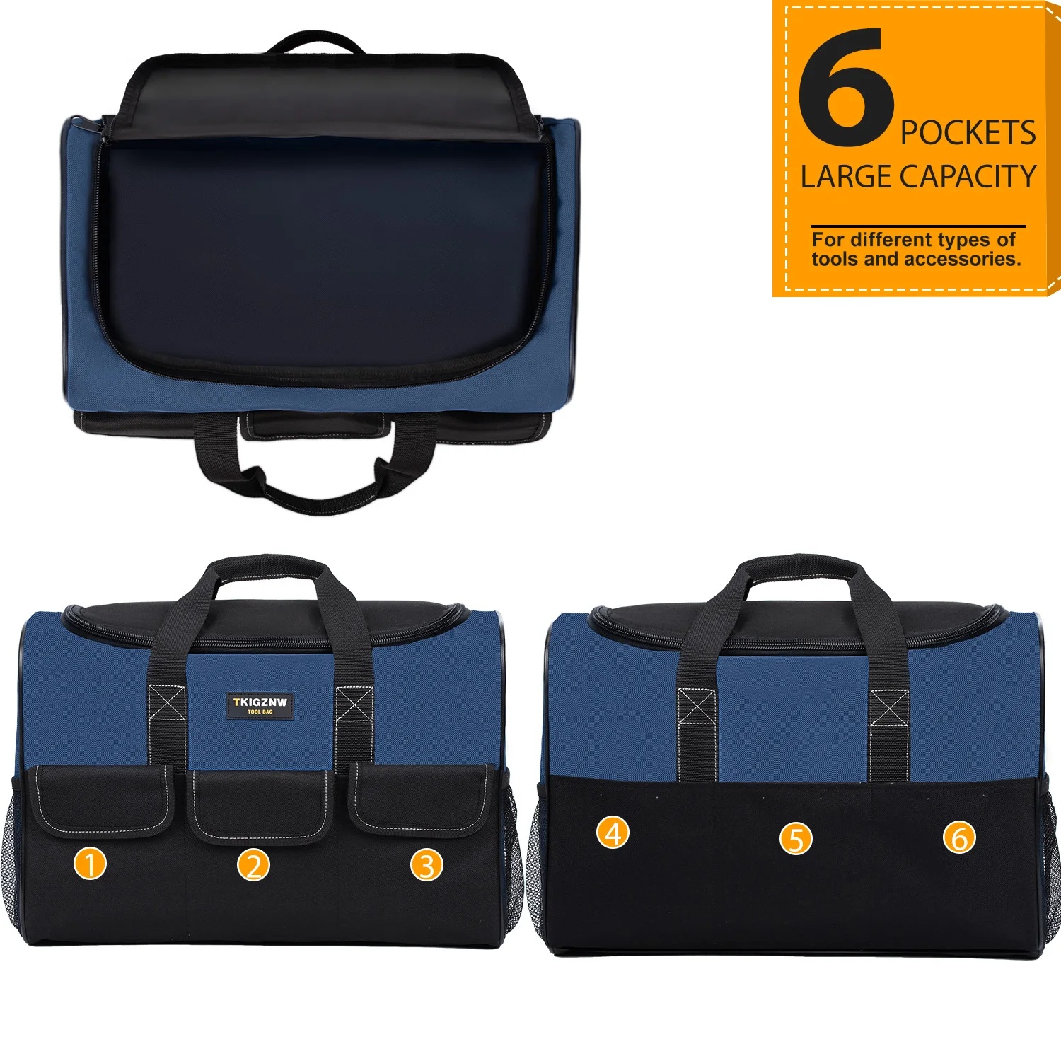 TKIGZNW Portable Tool Bag Storage Organizer for Home Repairing Gardening Traveling Hand Tools Car Maintenance