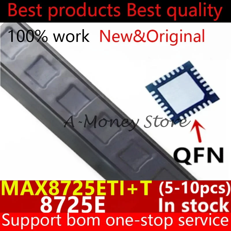 (5-10pcs)8725E MAX8725ETI+T MAX8725E QFN-28