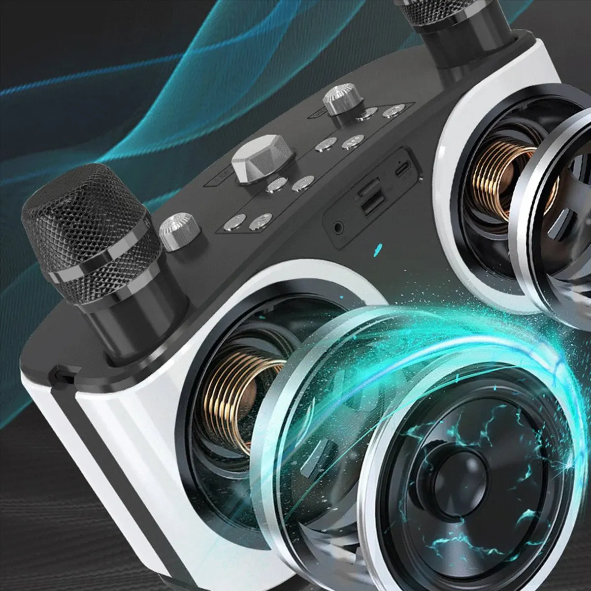 BUY NOWSD306plus Owl Bluetooth Speaker Powerful Portable with Dual Mics HIFI Sound Ideal for Karaoke and Outdoor Parties C