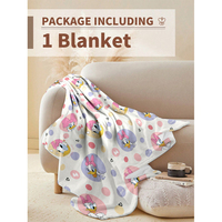 1 cartoon cute Daisy Duck printed multifunctional blanket,bedroom nap travel blanket,bedding(no pillowcases，no pillows)