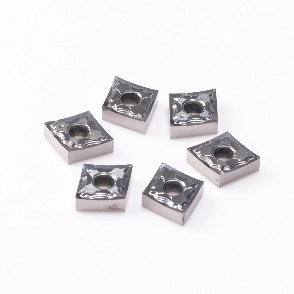 Imagem -04 - Fresa de Alumínio Ferramenta de Torneamento Lâmina de Carboneto Inserção de Máquina Cnc Cnmg120404 Cnmg120408 ha H01 10 Pcs