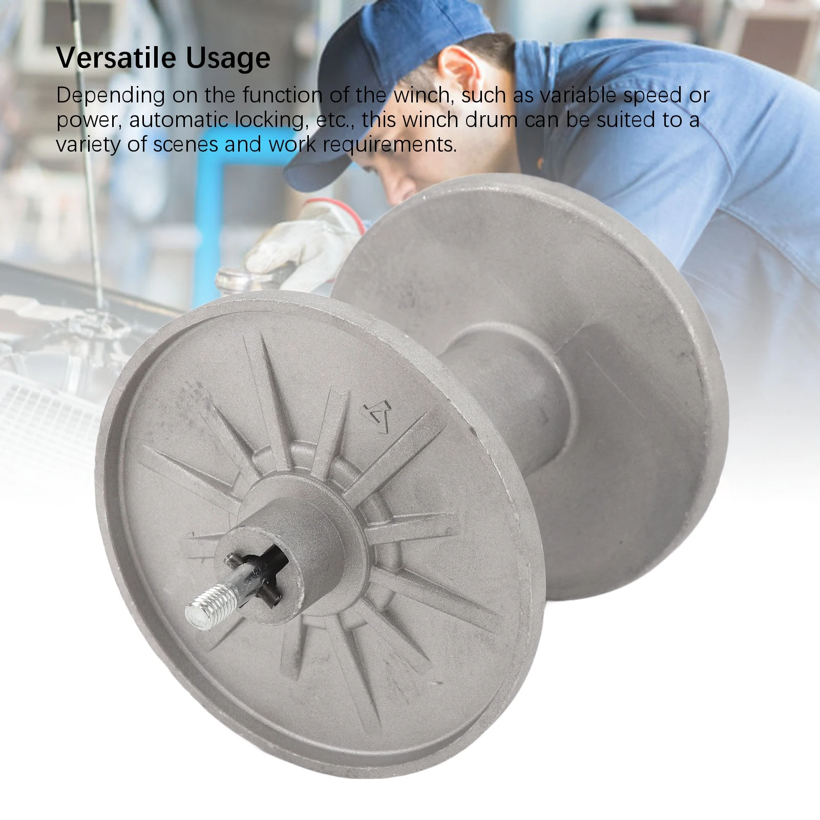 

Металлический барабан лебедки для UTV, сменный барабан лебедки, металлический барабанный узел для плавного тягового и подъемного действия, для UTV грузоподъемностью 2000-4000 фунтов