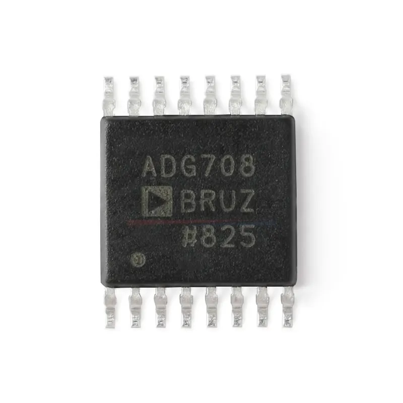 ADG708 ADG708BRU ADG708BRUZ ADG708BRUZ-REEL7 TSSOP-16 8:1 circuitos integrados de interruptor multiplexor 8 canales MUX CMOS IC de bajo voltaje SMD Chip