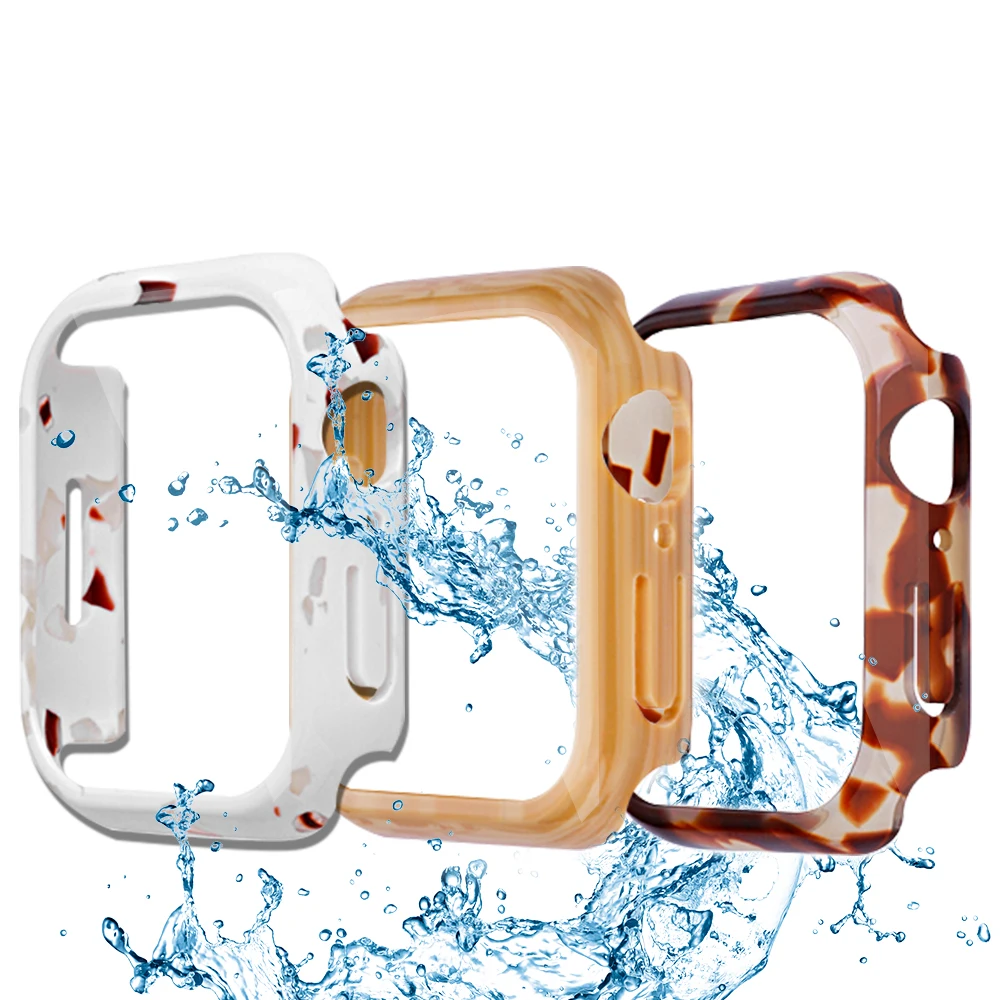 Смоляный чехол для Apple Watch 40 мм, 41 мм, 44 мм, 45 мм, без защитной рамки для экрана, защитный чехол для iWatch series 9 8 7 6 5 4 se