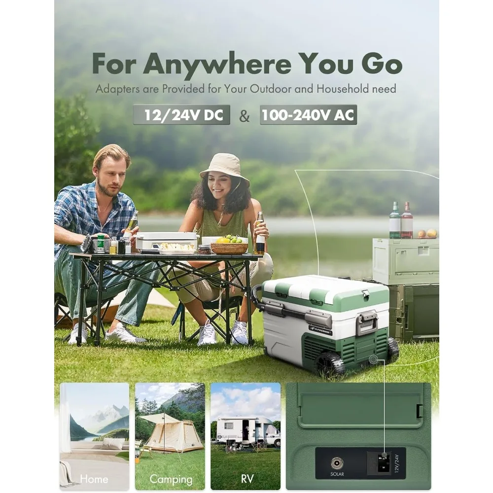 ثلاجة وفريزر محمول للسيارة بسعة 12 فولت 39 لترًا مع تحكم في التطبيق، نطاق درجة الحرارة -4 ° F إلى 68 ° ف #3