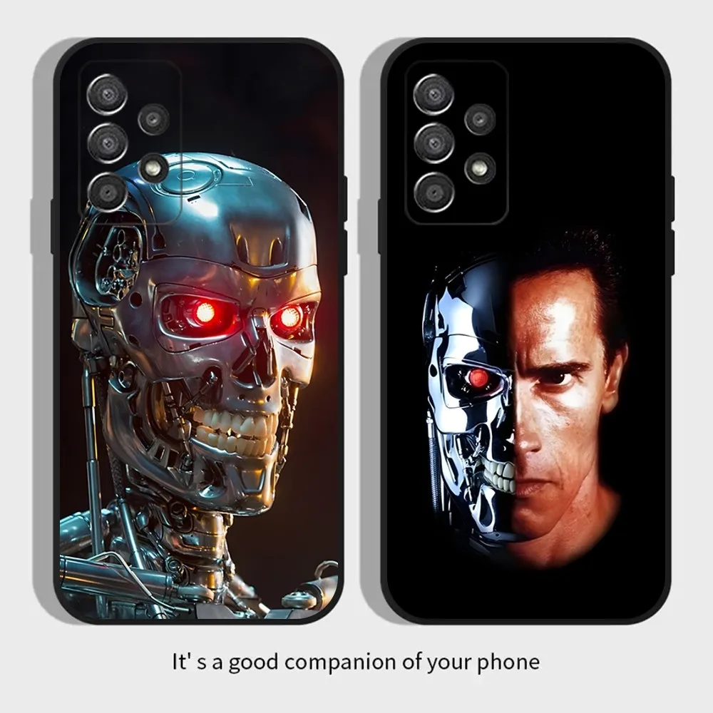 T-800 T-Terminator Phone Case For Samsung Galaxy A13,A21s,A22,A31,A32,A52,A53,A71,A80,A91 Soft Black Cover