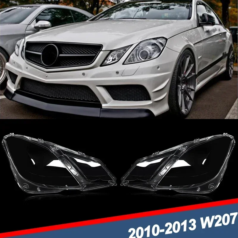 

Pair Clear Headlight Headlamp Lens Cover For 2010-2013 Mercedes Benz W207 Coupe