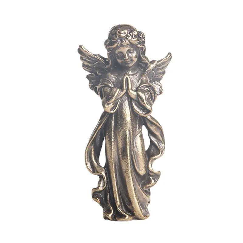 Pure brass guardian angel desktop ornaments, Eros Kewpie, couples, special ornaments, handicrafts small