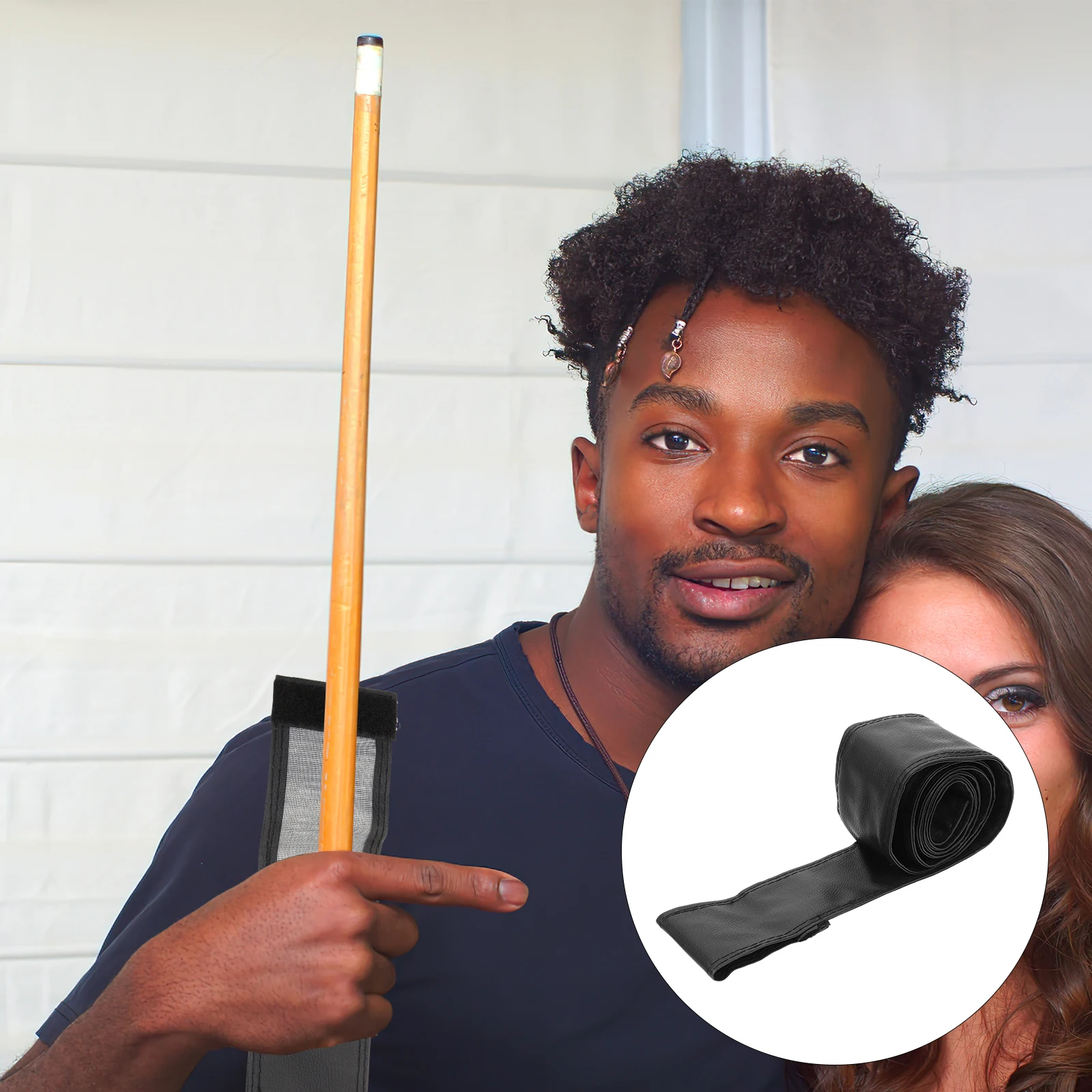 

Portable Pool Cue Bag 1 Stick Black Pouch Billiard Cue Cases Storage Reusable Holder Travel Friendly Reduction