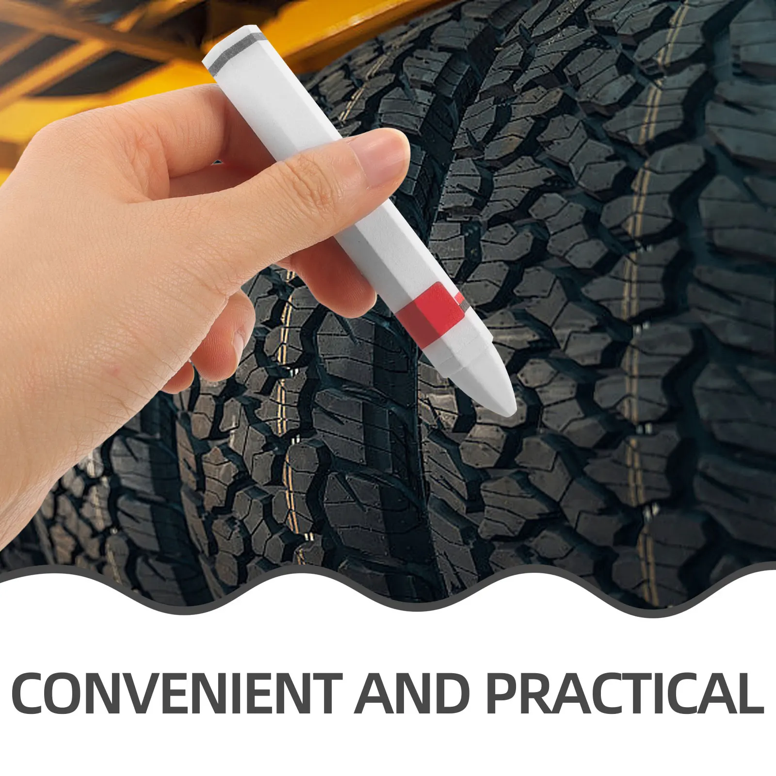 

2Pcs Car Tire Marking Pens Tire Repair Marker Pen Strong Wax Ink for Motorcycles Bicycles Clear Permanent Marks