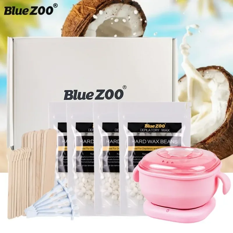 

BlueZOO Convenient Silicone Non Stick Melting Wax Machine No Paper, No Rosin, Hair Removal Honey Wax Bean Hair Removal Hard Wax