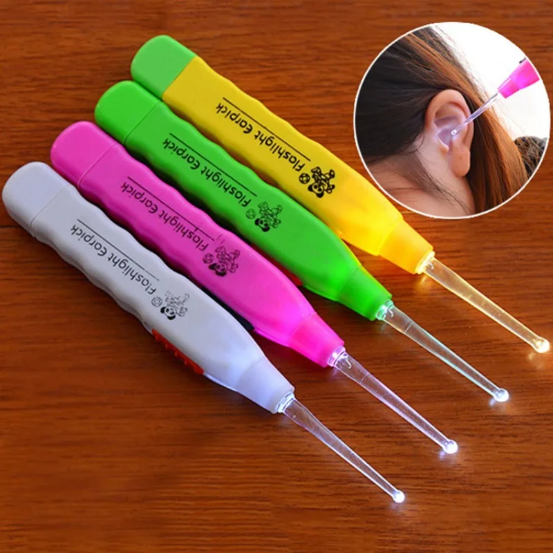LED Light Ear Wax Removal Tool, Multi-Color Pack with Illuminated Tips Professional Cleaning Pick Set for Safe Home Use