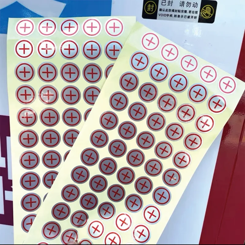

free shipping 20X20mm1000pcs battery positive and negative stickers strong label positive and negative extreme label stickers